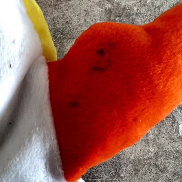 Fiesta Plush GUS 13 Colorful Orange FISH Soft Toy Stuffed Bean Bag Animal Puppet - Picture 5 of 6